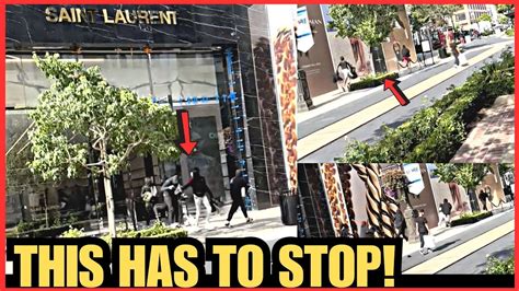 Video shows wild scene at Americana as 30-plus thieves ransack Yves Saint Laurent store